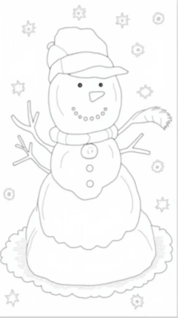 winter coloring pages kindergarten